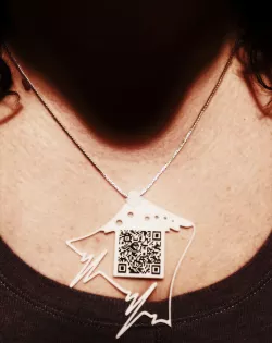QR Code Pendant 3D print model