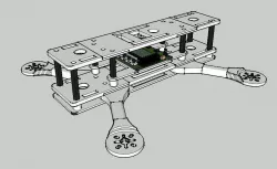 quadcopter 250mm 3D print model