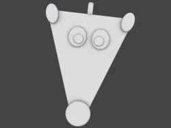 Reindeer pendant 3D print model