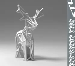 Reindeer stl 3D print model