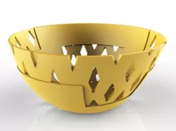 Rhomb perforated bowl 3D print model