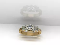 Ring Butterfly 1 STL 3D print model