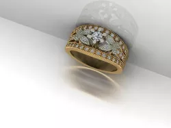 Ring Butterfly 2 STL 3D print model