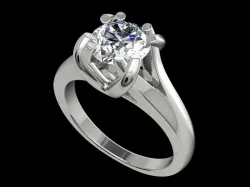 Ring EPS Solitaire 3D print model