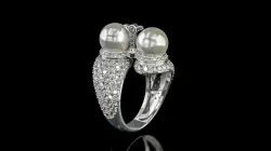 Ring Twins Pearl 3D print model