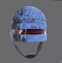 Robocop Helmet Free 3D model
