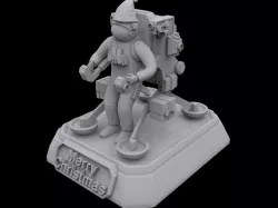 Santa Astronaut 3D print model