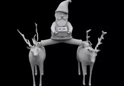 Santa epic split 3D print model