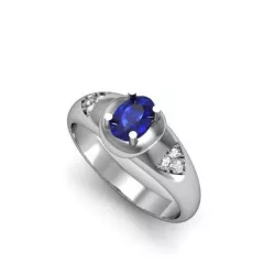 Sapphire ring  3D print model