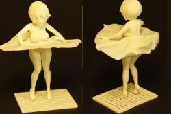 Skirt Blow-Up Anime Miniature 3D print model