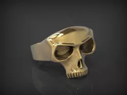 Skull Ring STL for 3d printer 3D print model