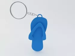 Slipper Keychain Model  3D print model