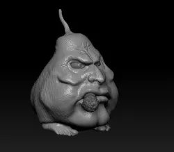 smoking pear 3D print model