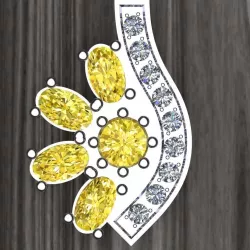 SolarCrest earing Part of garniture 3D print model