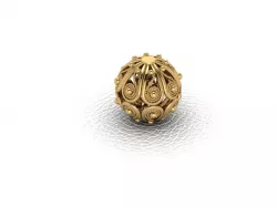 Sphere Chain bracelet filigree 1 STL 3D print model