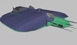 SQ Conqueror - Multirole space combat corvette class 3D print model