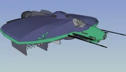 SQ Pummeler - Multirole space corvette Conqueror class 3D print model