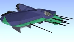 SQ Tamer - Multirole space corvette Conqueror class 3D print model
