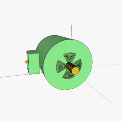 Squirrelcage rotor induction motor 3D print model