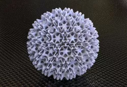 STARFISH IN SPHERE STRUCTURE DECOR 3D print model