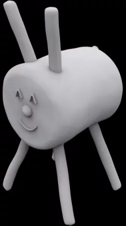 Sticks reindeer 3D print model