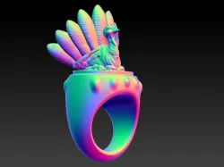Thanksgiving Turkey Ring 3D print model