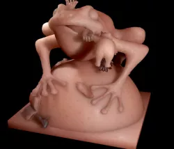 The Frogking 3D print model