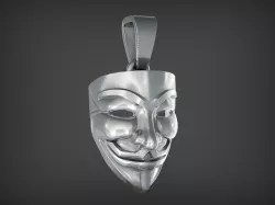 The Mask of Guy Fawkes 3D print model