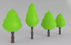 TREE LOW POLY Free 3D model