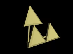 Triforce Meme 3D print model