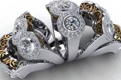 triple ring 3D print model