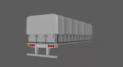 Truck Body Grain Brazil Soy Free 3D model