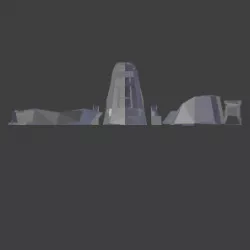 Uintatherium Head and Neck STL 3D print model