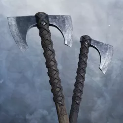Viking Medieval War Axe - Game ready weapon Free low-poly  3D model