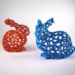 Voronoi Rabbit 3D print model