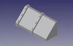 wargaming trench system - straigh section 3D print model