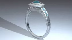 wedding ring 3D print model