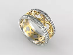 Wedding Ring  STL 3D print model