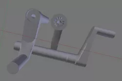Window Crank 7 75 cm 3 3D print model