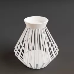 wire candle holder 3D print model
