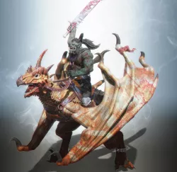 Wyvern Rider 3D print model
