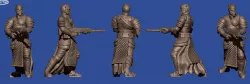 28mm squad of sci-fi Arab soldiers 3D print model