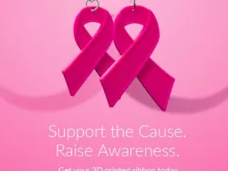 3D Printed Breast Cancer Ribbon