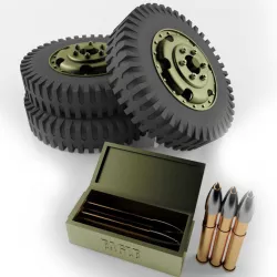 Army Wheel 3D print model