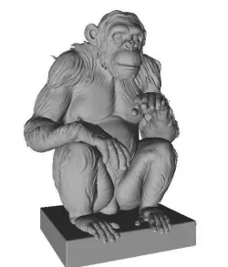 Chimp Printable 3D print model