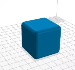 Cube rounded edge 40 mm 3D print model