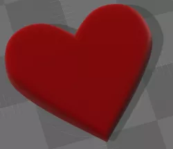 Emoji Heart 3D print model