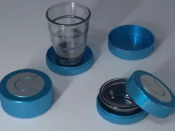 Folding cup 3D print model