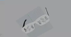 Glow in the dark dragon fashion glasses 3D print model