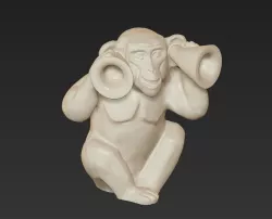 horoscope symbol deaf monkey chinese 2016 3D print model